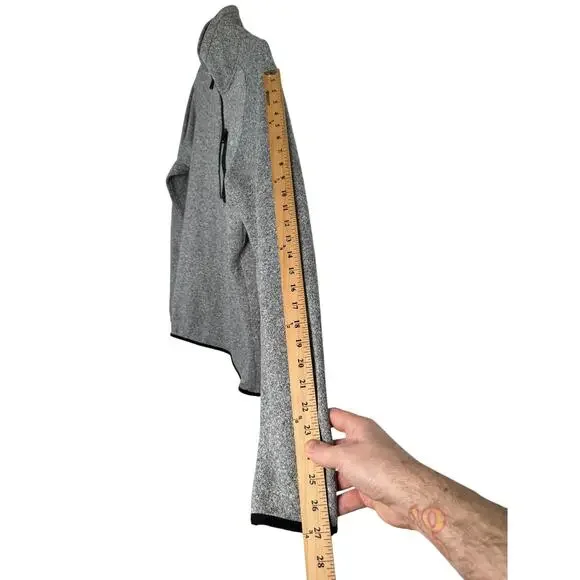 Columbia Mens M Sweater Weather Half Zip Sweatshirt Cotton Fleece Pullover Gray - Picture 5 of 7